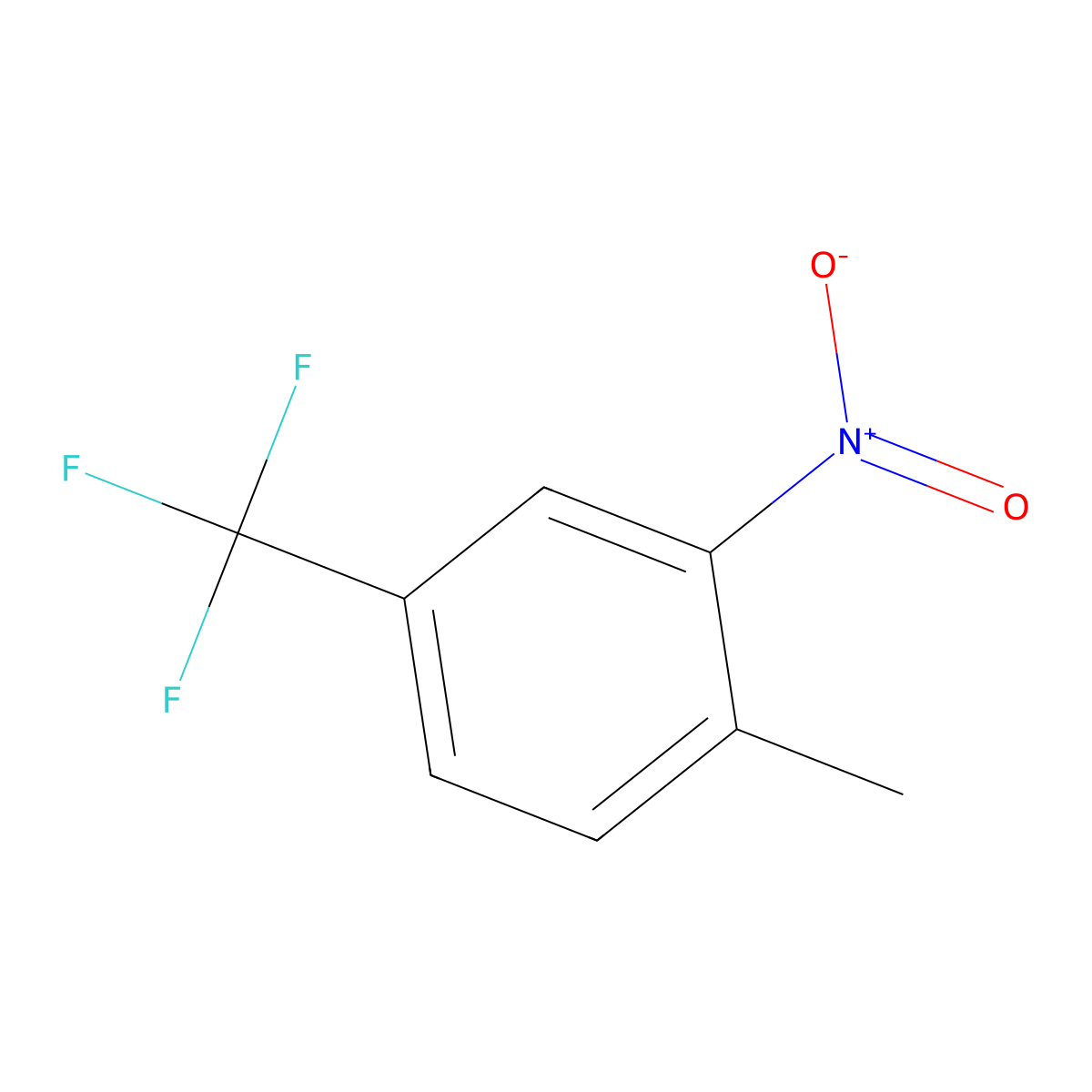 4-Methyl-3-nitrobenzotrifluoride molecular structure, CAS 65754-26-9