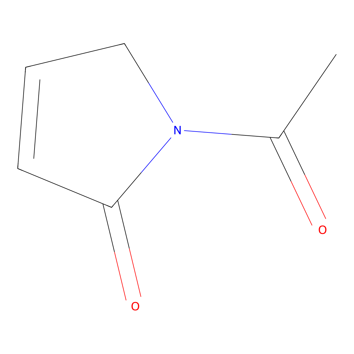 1-Acetyl-1,5-dihydro-2H-pyrrol-2-one molecular structure, CAS 65758-34-1