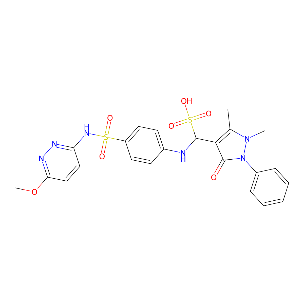 Sulfamazone molecular structure, CAS 65761-24-2