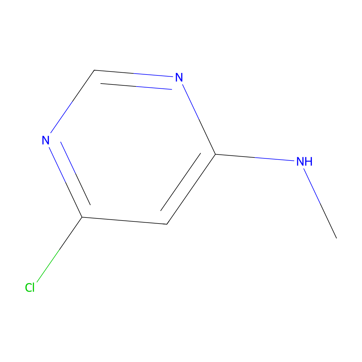 6-chloro-N-methylpyrimidin-4-amine molecular structure, CAS 65766-32-7