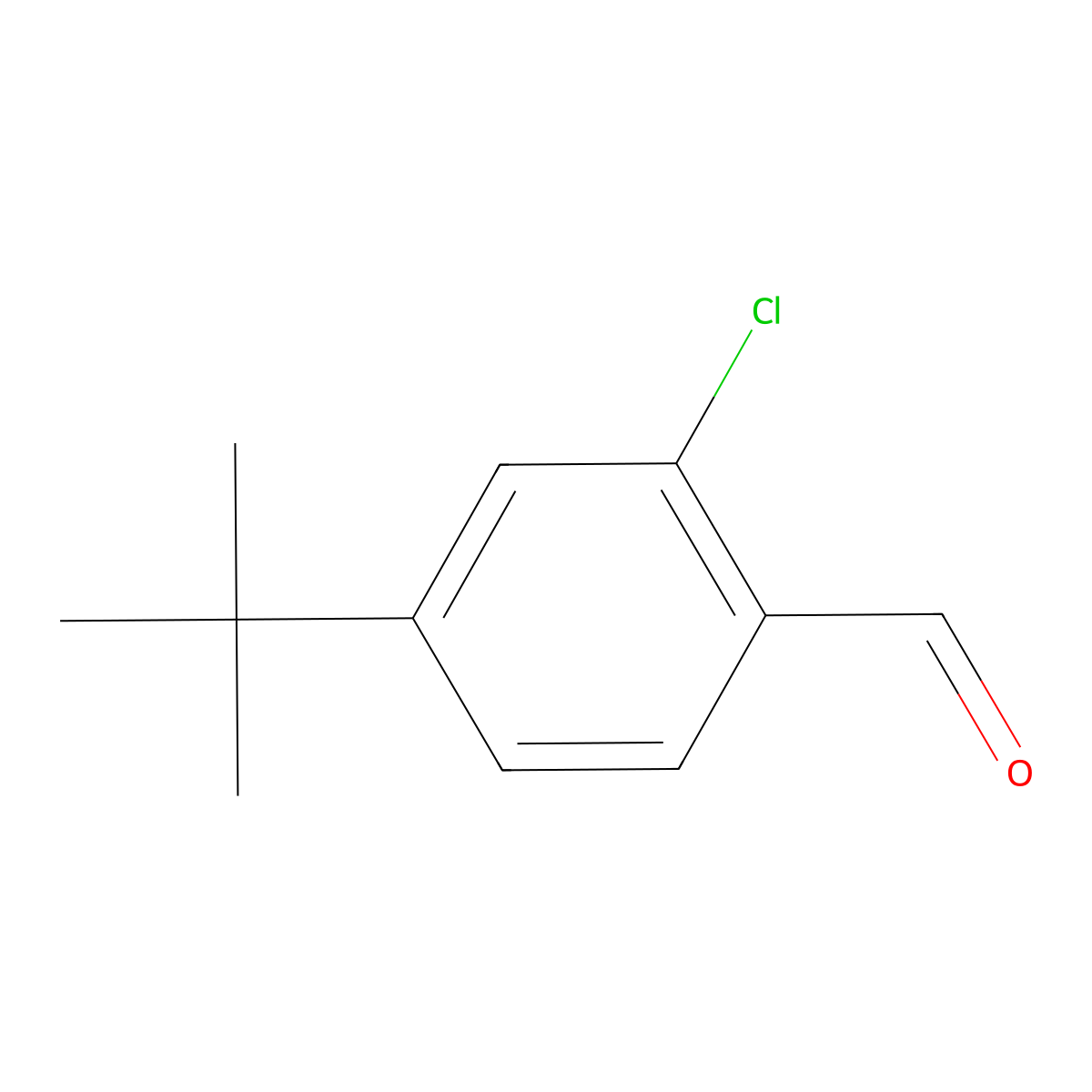 4-tert-Butyl-2-chlorobenzaldehyde molecular structure, CAS 65770-02-7