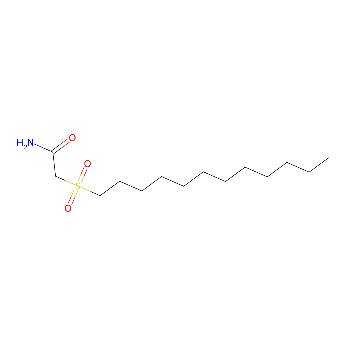 2-(Dodecylsulfonyl)acetamide molecular structure, CAS 65776-62-7
