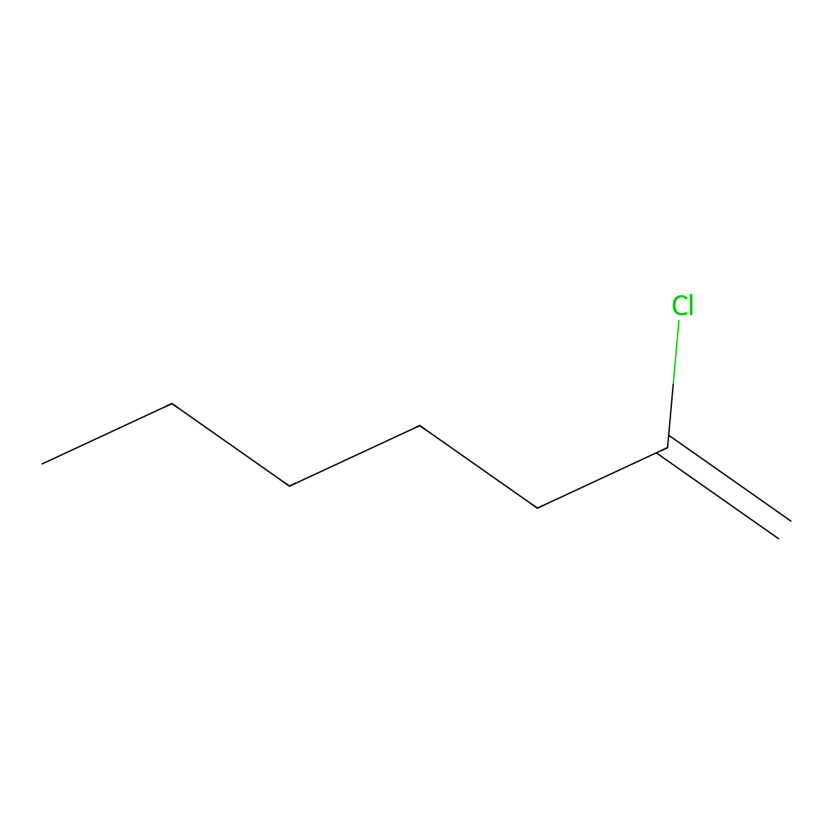 2-Chloro-1-heptene molecular structure, CAS 65786-11-0