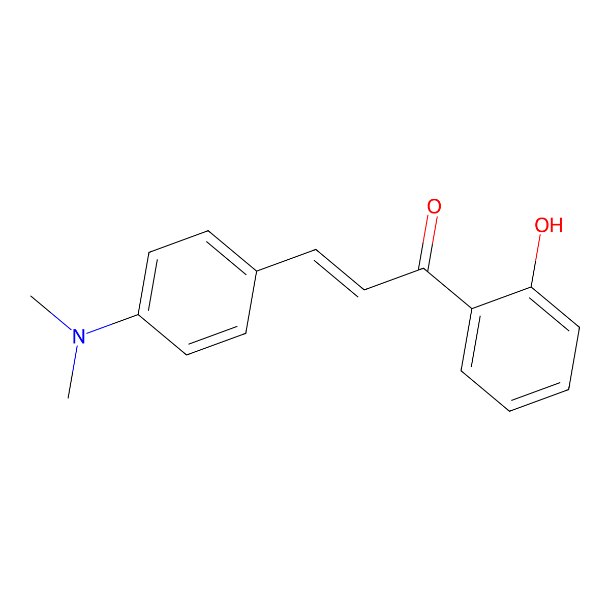 3-(4-(Dimethylamino)phenyl)-1-(2-hydroxyphenyl)prop-2-en-1-one molecular structure, CAS 65786-13-2