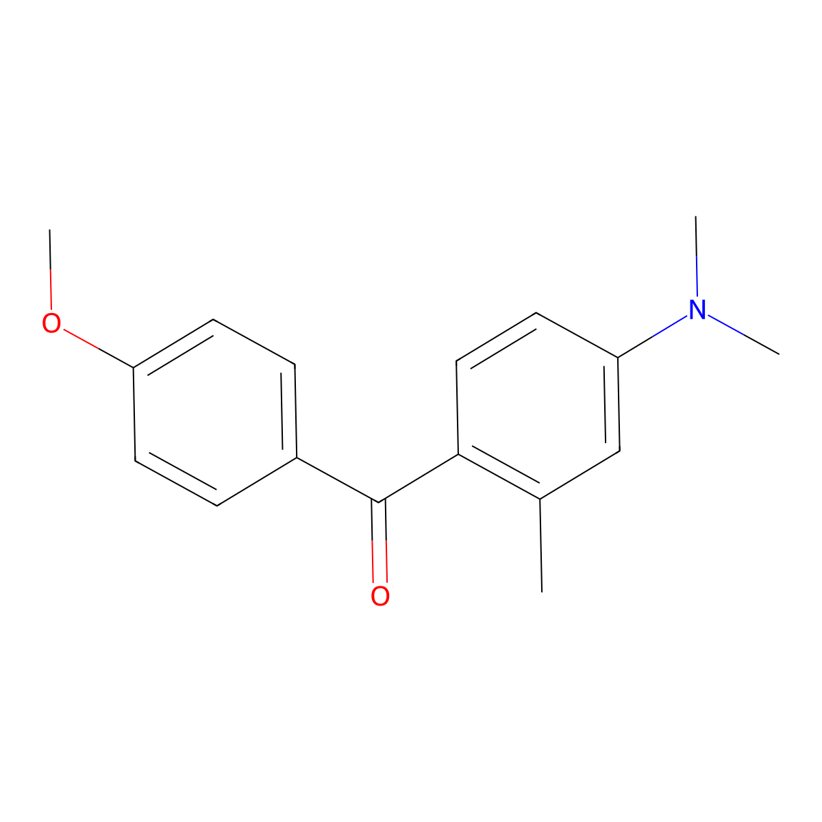 [4-(Dimethylamino)-2-methylphenyl](4-methoxyphenyl)methanone molecular structure, CAS 65786-57-4