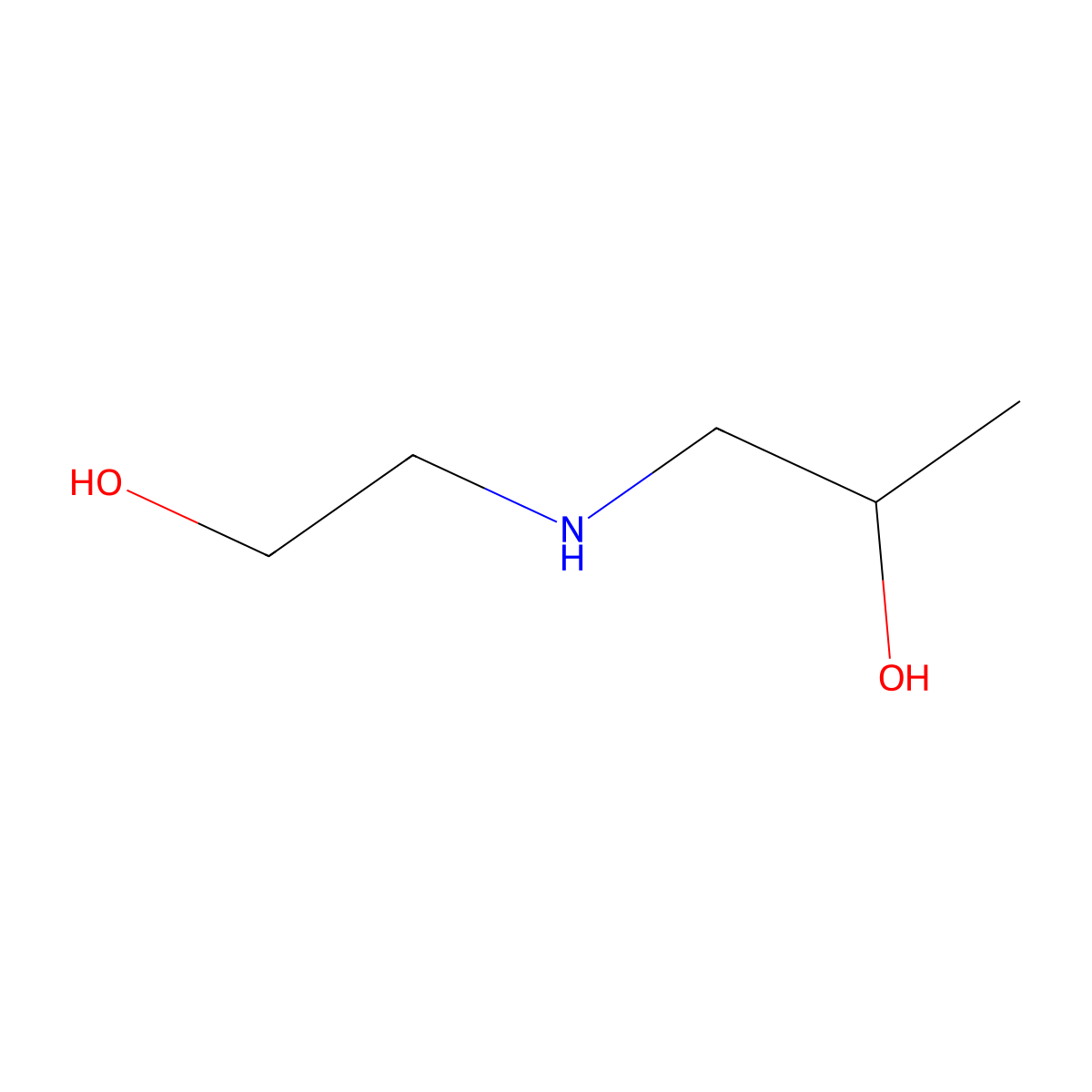 1-((2-Hydroxyethyl)amino)propan-2-ol molecular structure, CAS 6579-55-1