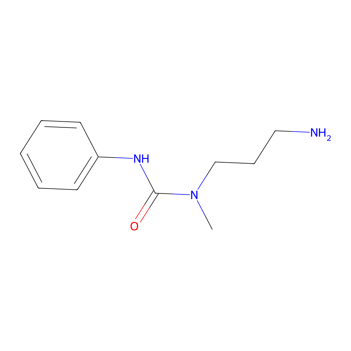 1-(3-Aminopropyl)-1-methyl-3-phenylurea molecular structure, CAS 65792-76-9