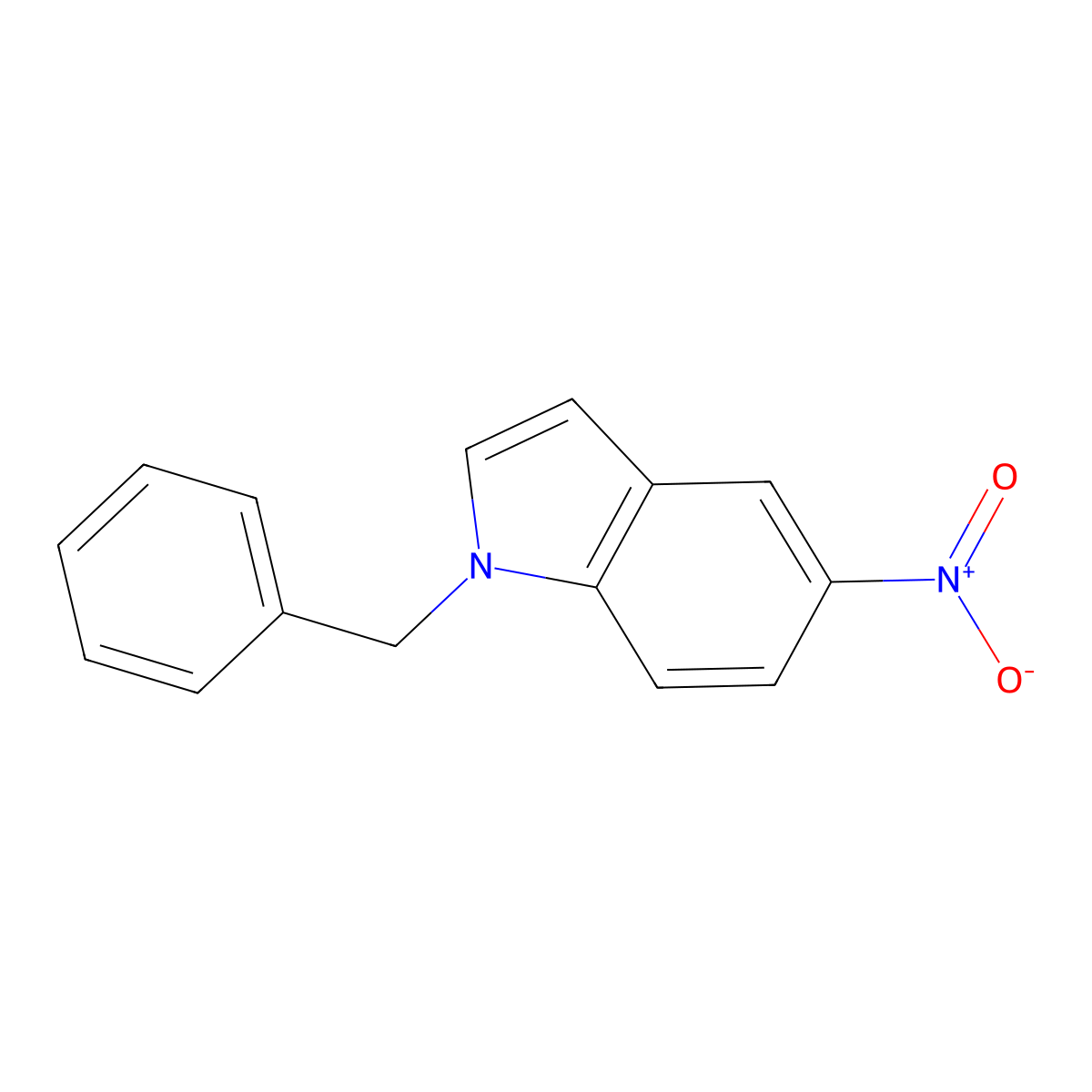 1-Benzyl-5-nitro-1H-indole molecular structure, CAS 65795-95-1