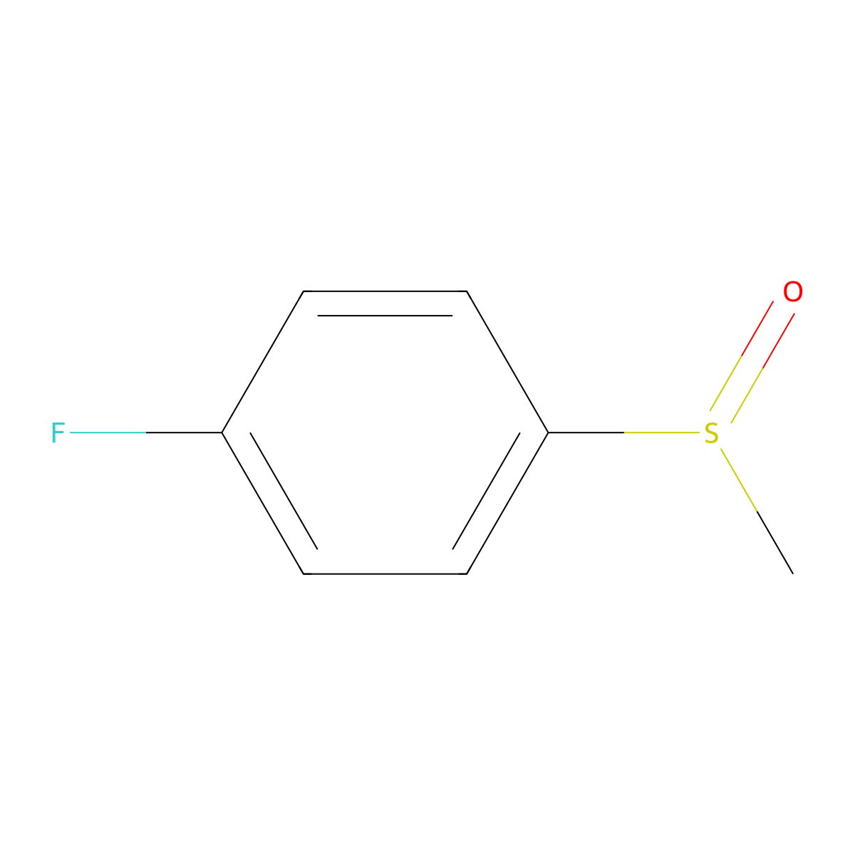 1-Fluoro-4-methanesulfinylbenzene molecular structure, CAS 658-14-0