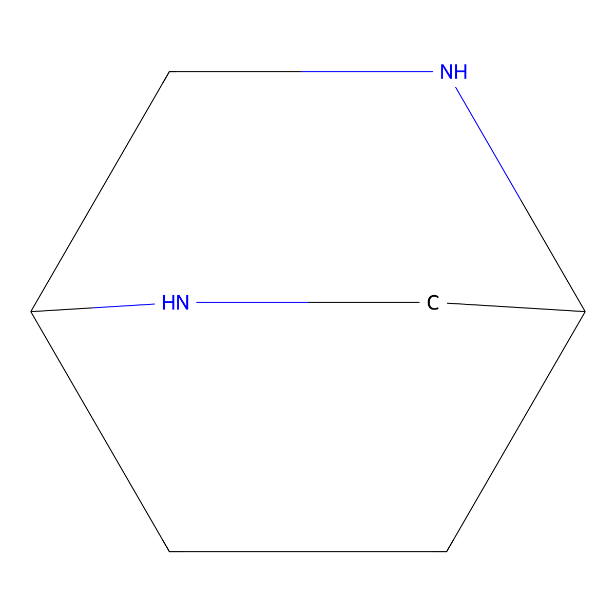 2,5-Diazabicyclo(2.2.2)octane molecular structure, CAS 658-24-2