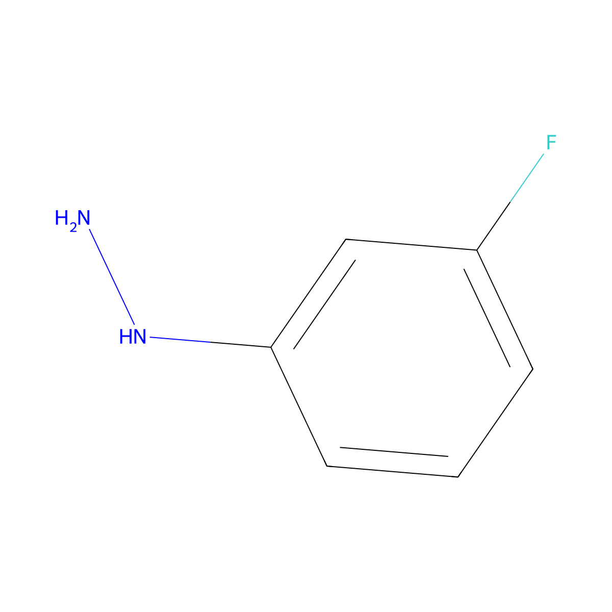 (3-Fluorophenyl)hydrazine molecular structure, CAS 658-27-5