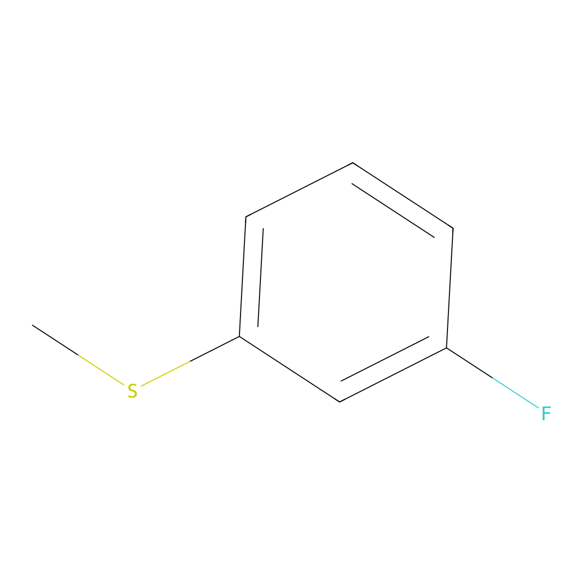 3-Fluorothioanisole molecular structure, CAS 658-28-6