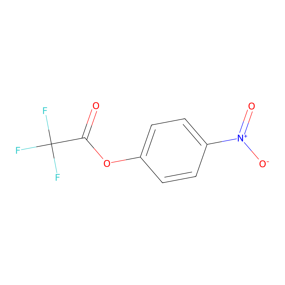 4-Nitrophenyl trifluoroacetate molecular structure, CAS 658-78-6