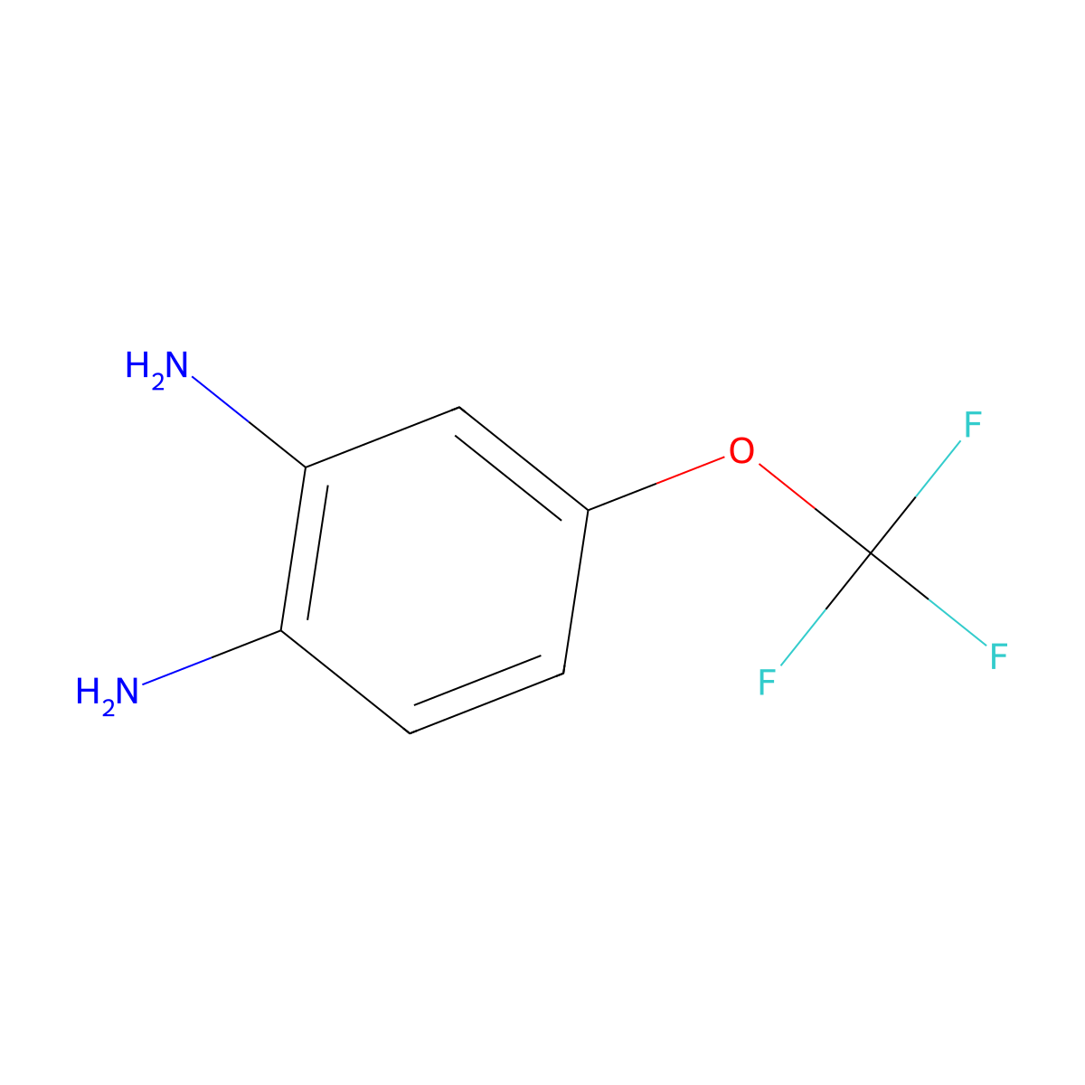 4-(Trifluoromethoxy)benzene-1,2-diamine molecular structure, CAS 658-89-9