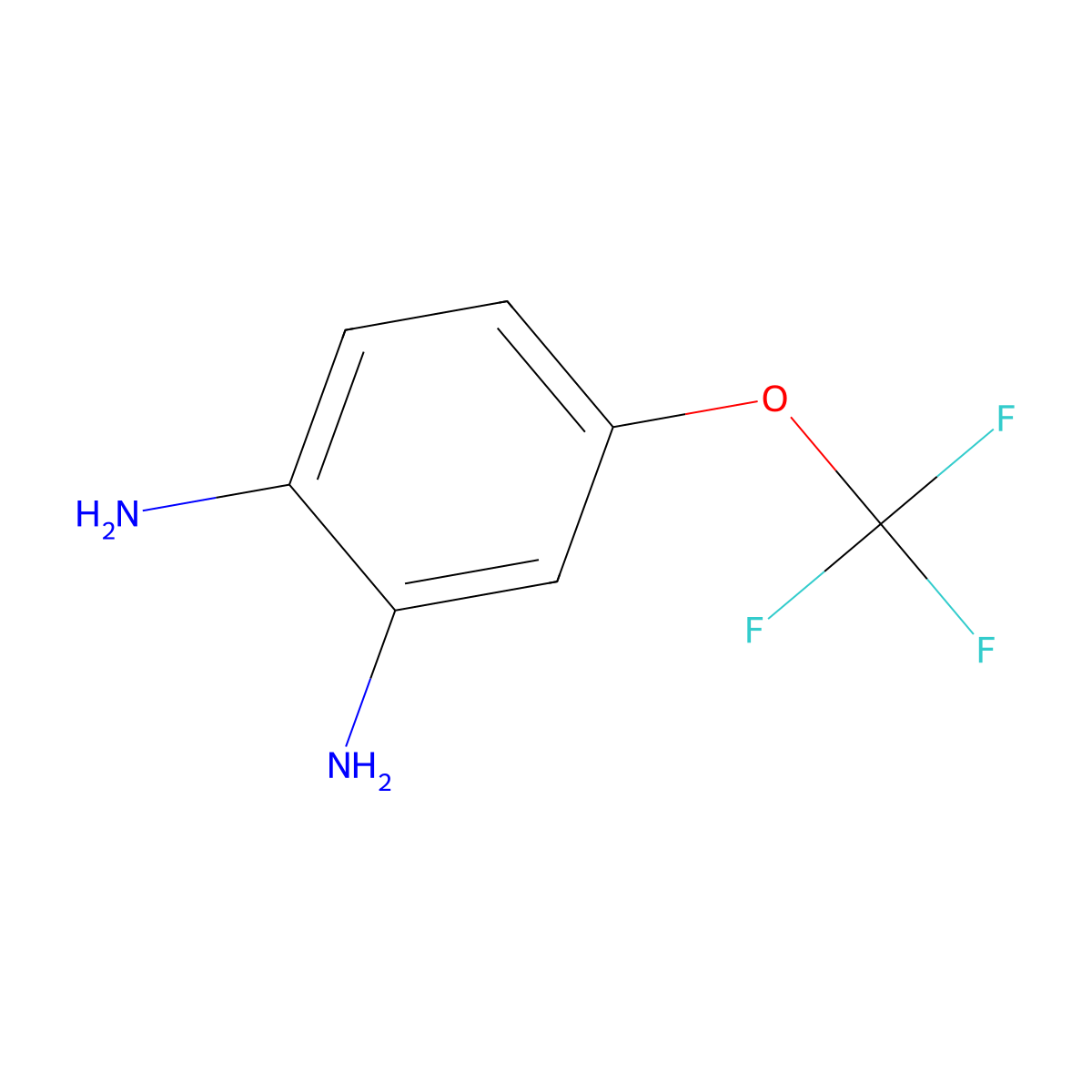 4-(Trifluoromethoxy)benzene-1,2-diamine molecular structure, CAS 658-89-9