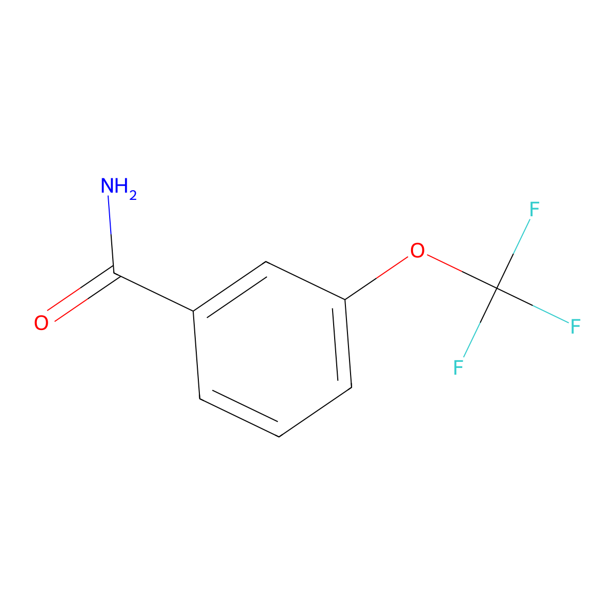 3-(Trifluoromethoxy)benzamide molecular structure, CAS 658-91-3
