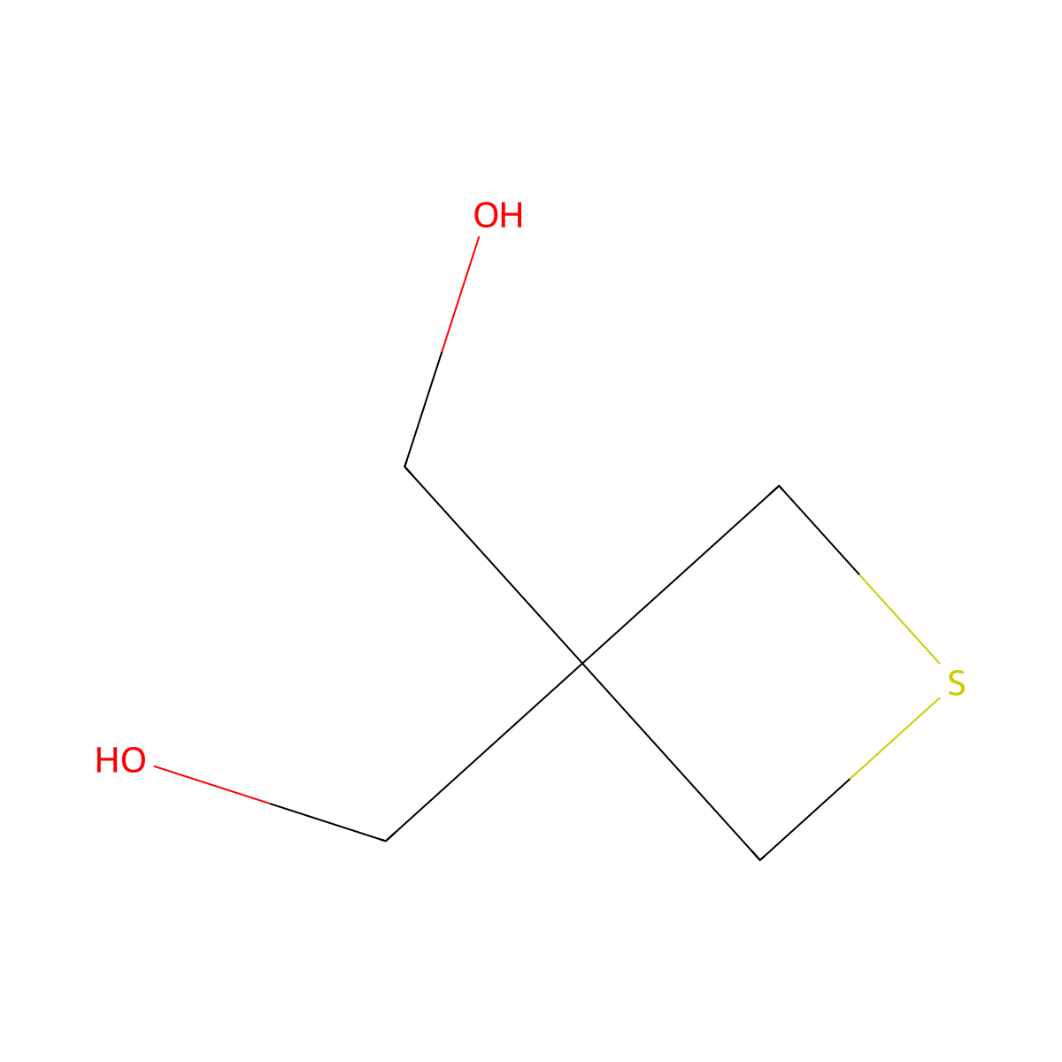 Thietane-3,3-diyldimethanol molecular structure, CAS 6580-89-8