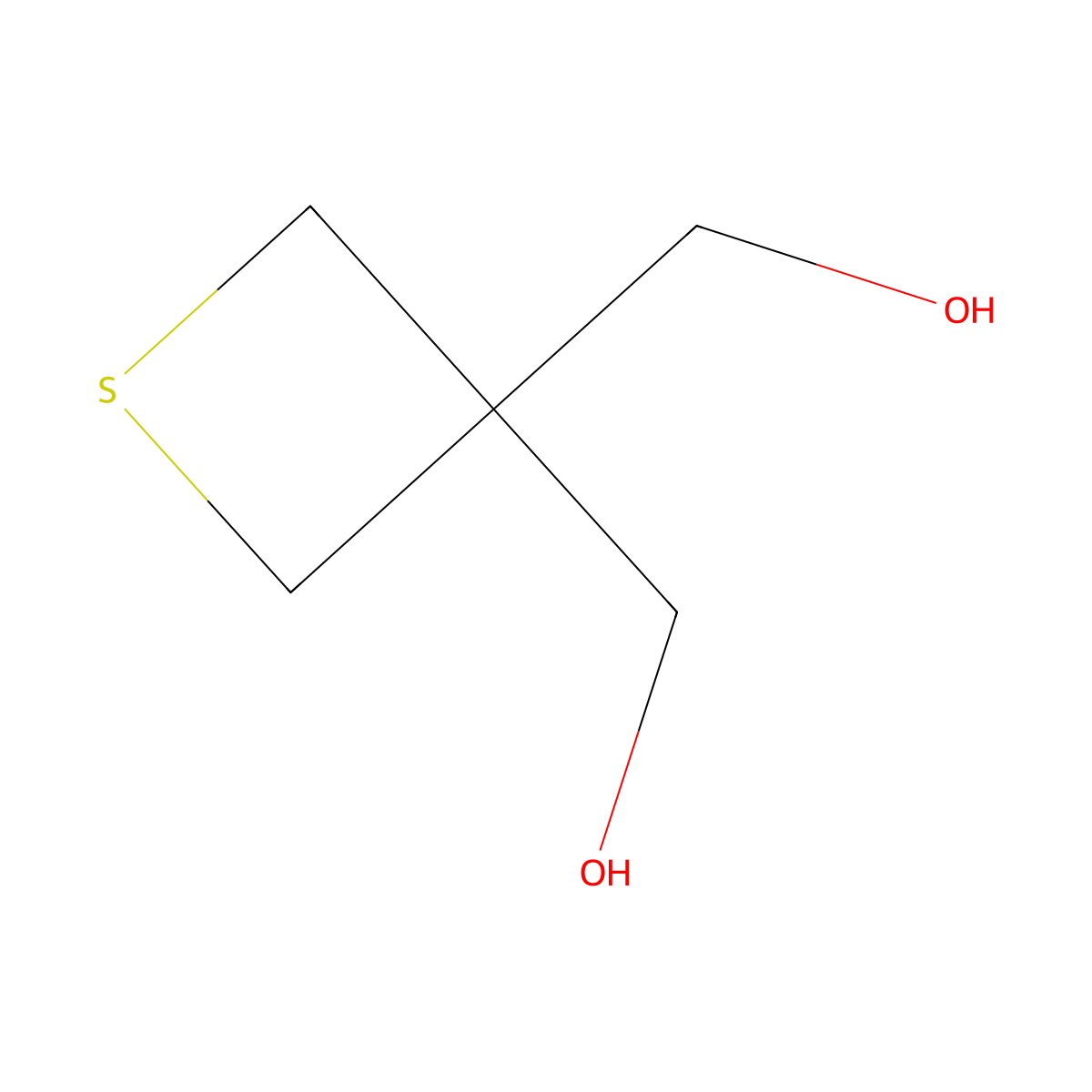 Thietane-3,3-diyldimethanol molecular structure, CAS 6580-89-8