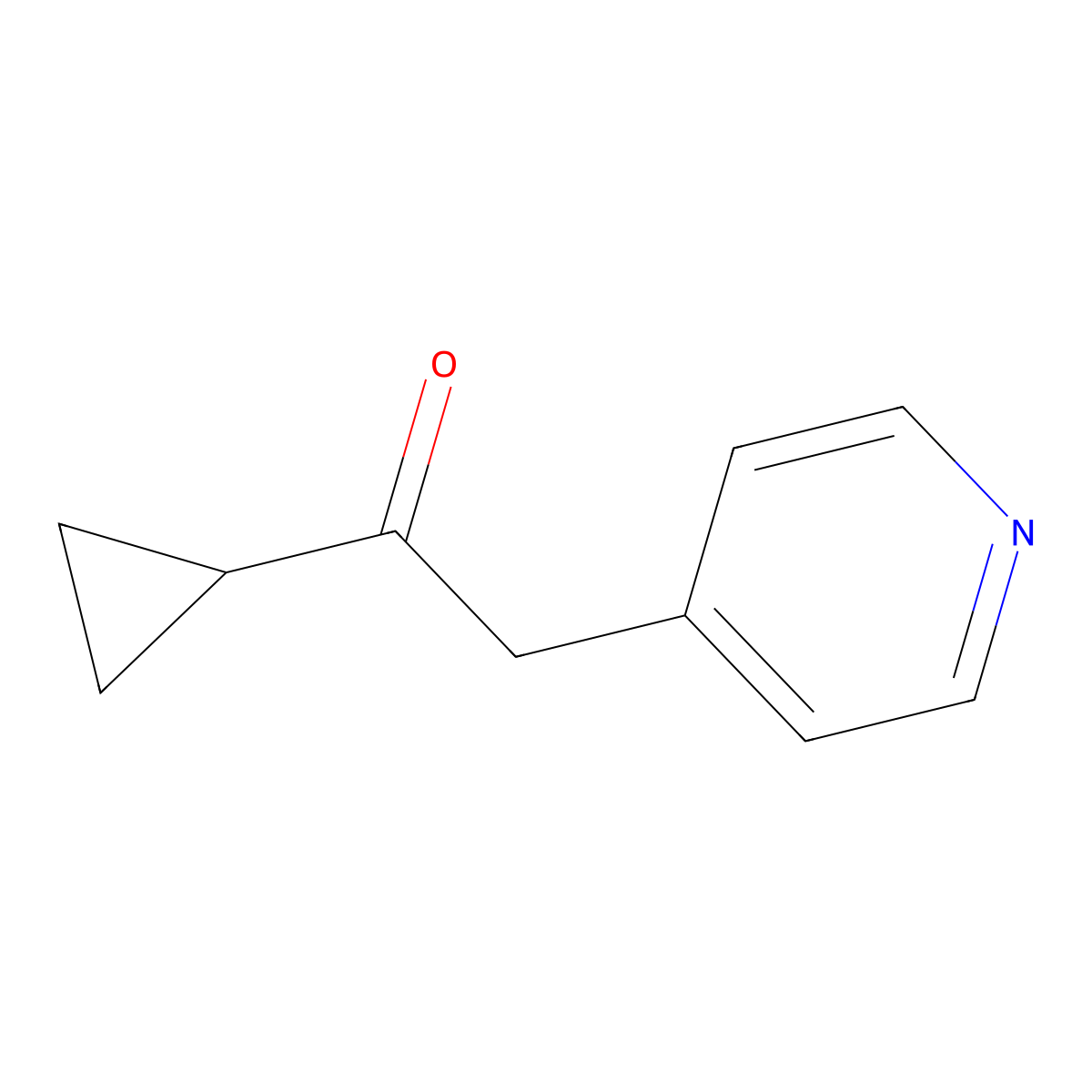 Ketone, cyclopropyl 4-pyridylmethyl molecular structure, CAS 6580-95-6