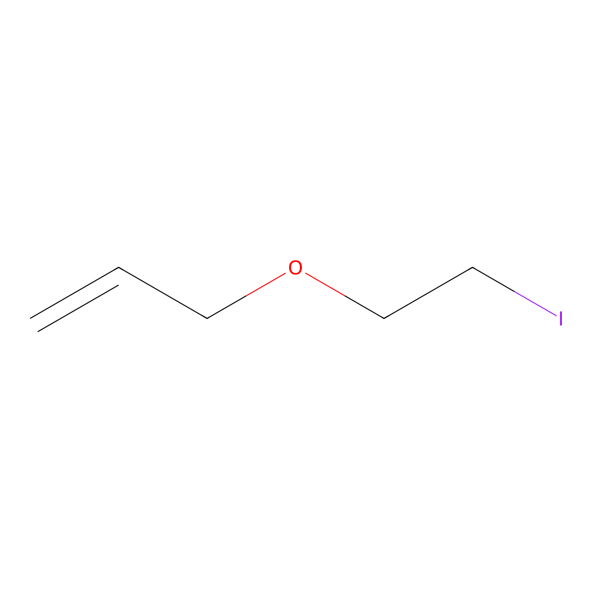 3-(2-Iodoethoxy)prop-1-ene molecular structure, CAS 65805-36-9