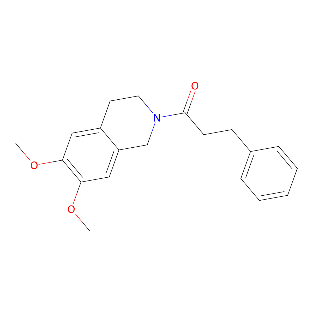 1-(6,7-Dimethoxy-1,2,3,4-tetrahydroisoquinolin-2-yl)-3-phenylpropan-1-one molecular structure, CAS 658052-55-2
