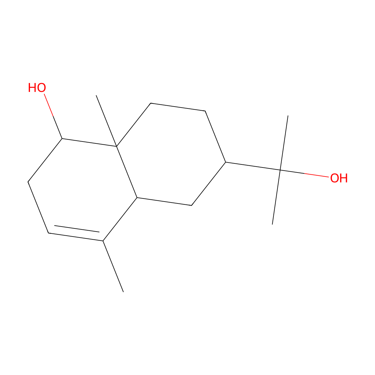 3-Eudesmene-1beta,11-diol molecular structure, CAS 658062-22-7
