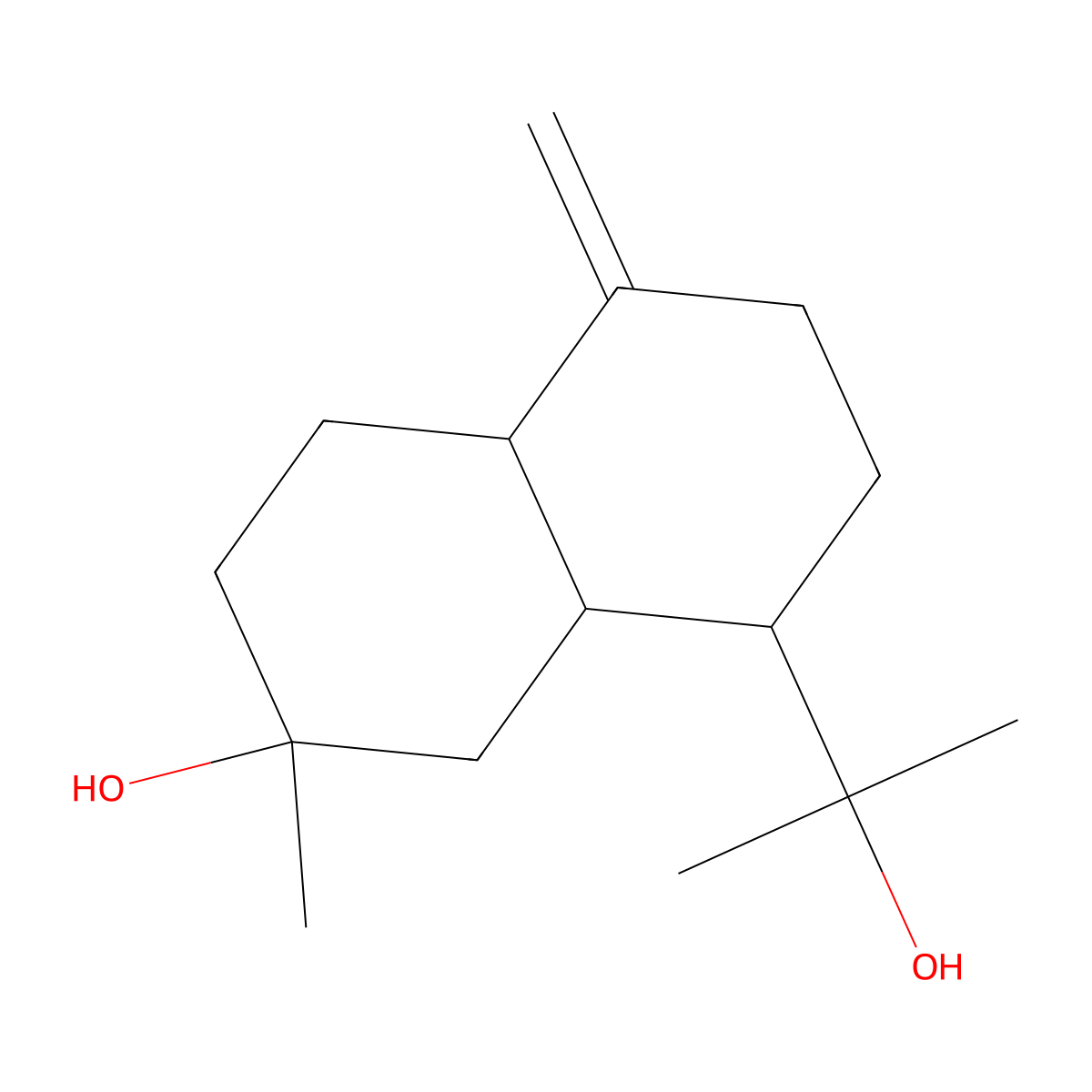 10(14)-Cadinene-4,11-diol molecular structure, CAS 658062-23-8