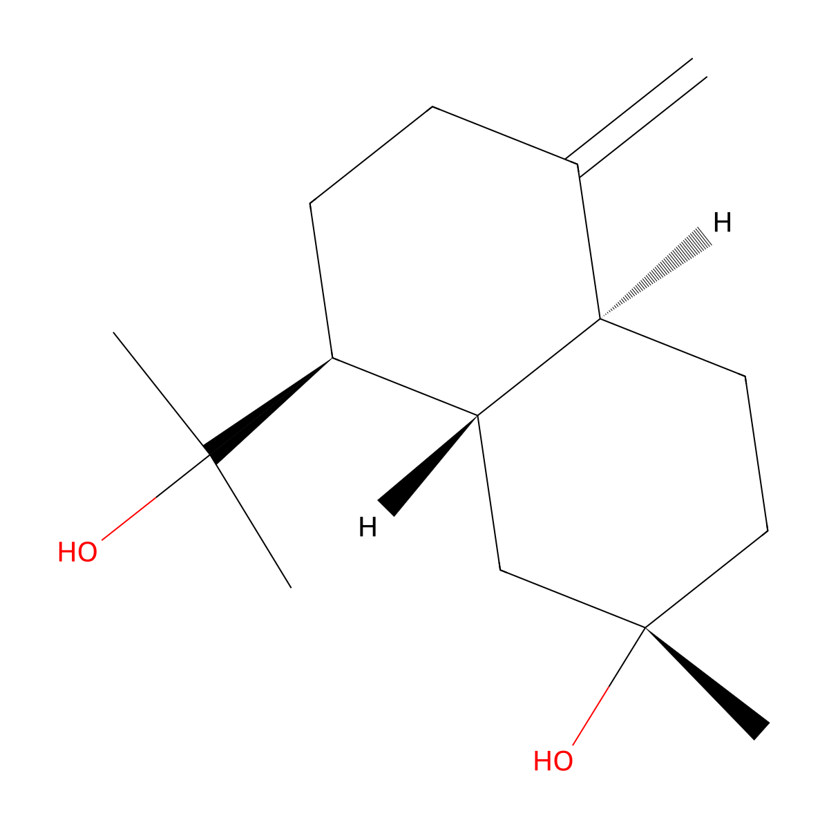 10(14)-Cadinene-4,11-diol molecular structure, CAS 658062-23-8