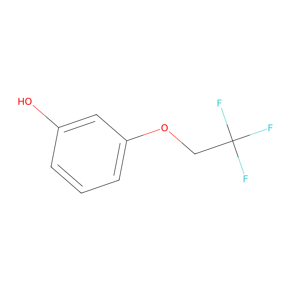 3-(2,2,2-Trifluoroethoxy)phenol molecular structure, CAS 658062-74-9