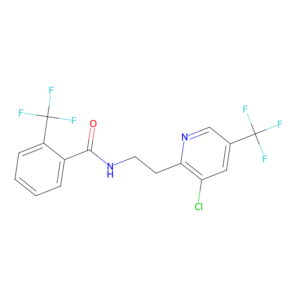Fluopyram molecular structure, CAS 658066-35-4