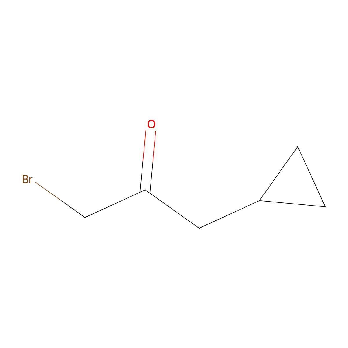 1-Bromo-3-cyclopropylpropan-2-one molecular structure, CAS 658076-48-3
