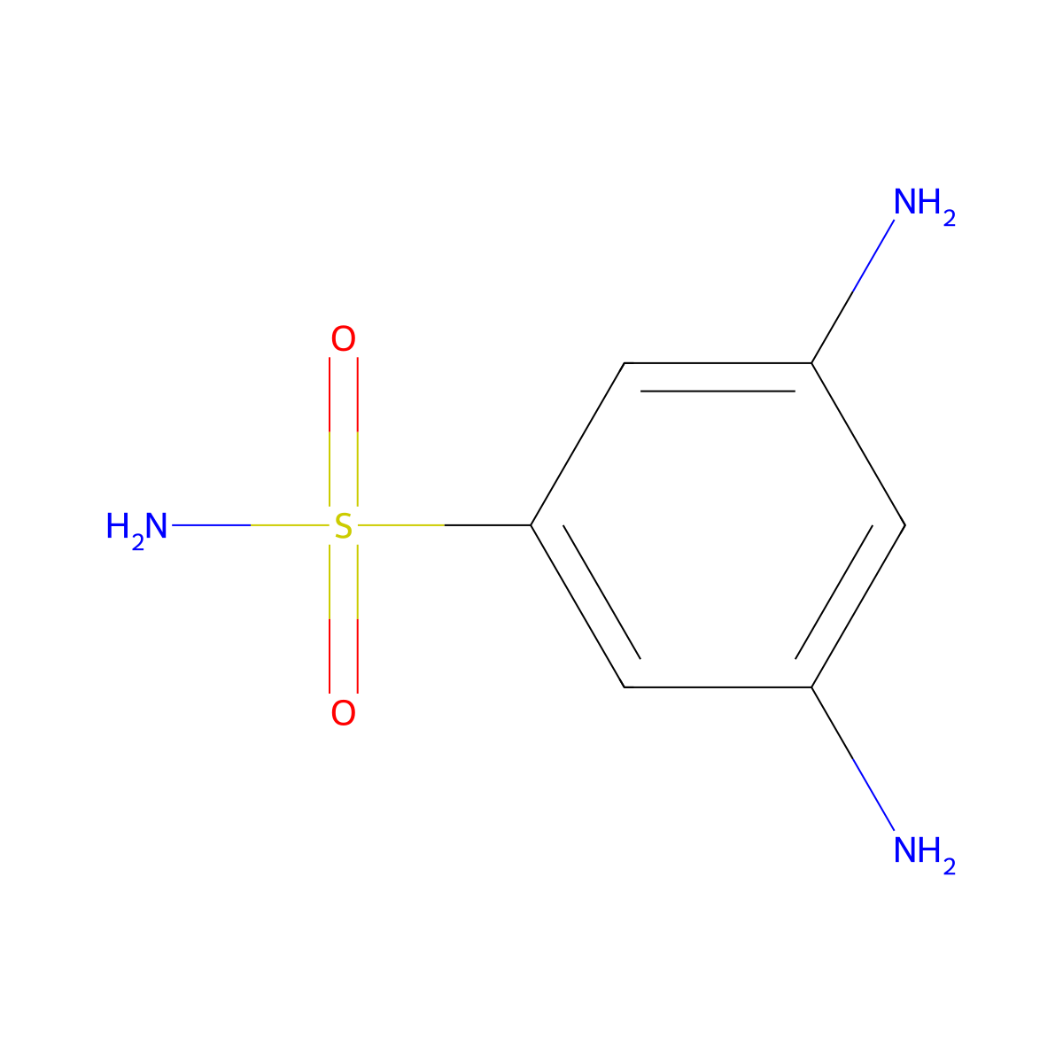 3,5-Diaminobenzenesulfonamide molecular structure, CAS 65809-59-8