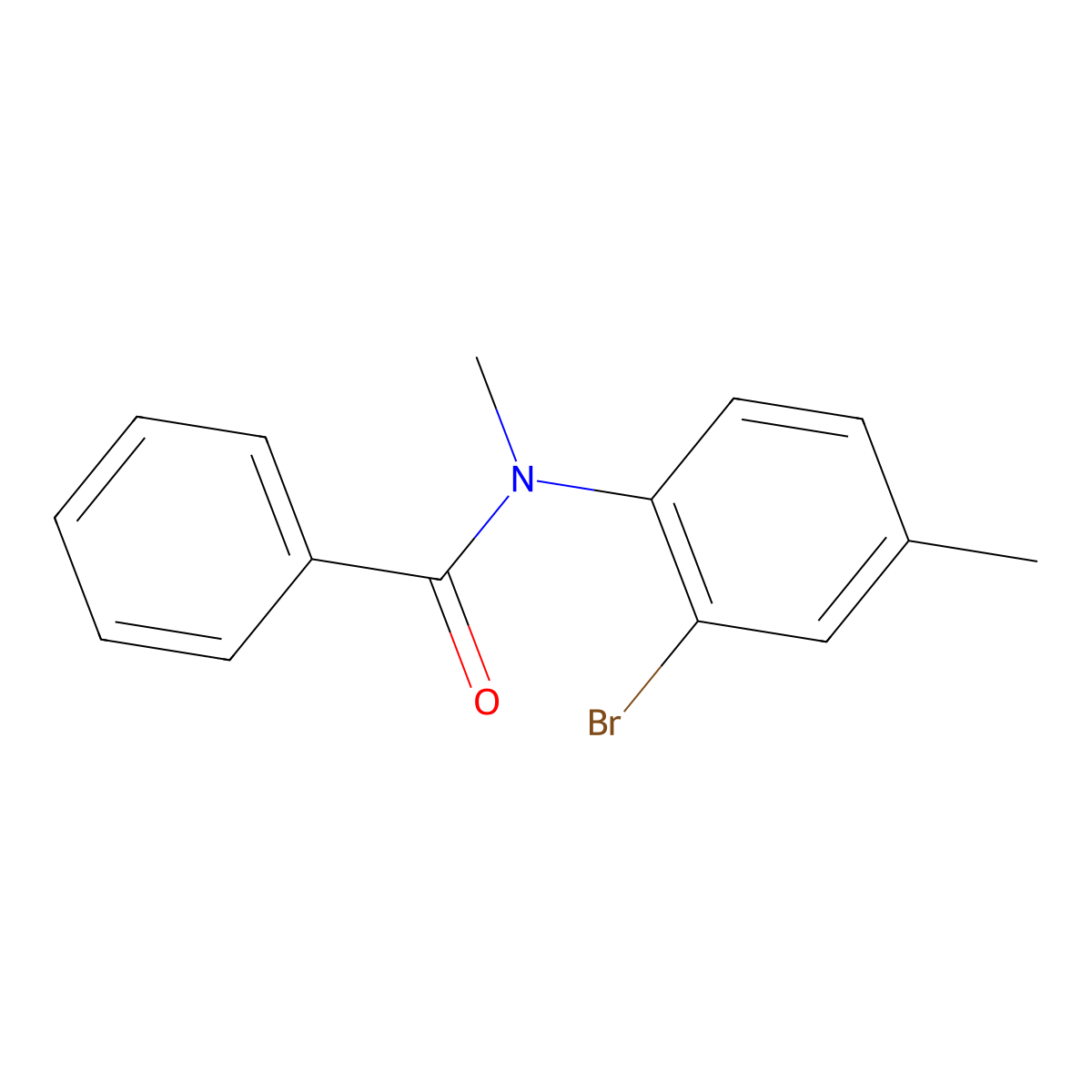 N-(2-Bromo-4-methylphenyl)-N-methylbenzamide molecular structure, CAS 65814-47-3