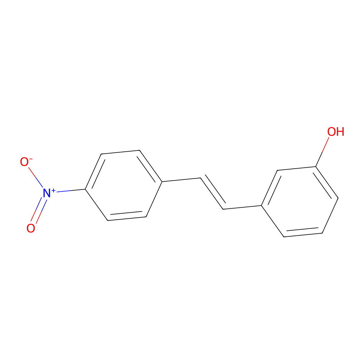 3-[2-(4-Nitrophenyl)ethenyl]phenol molecular structure, CAS 65819-31-0