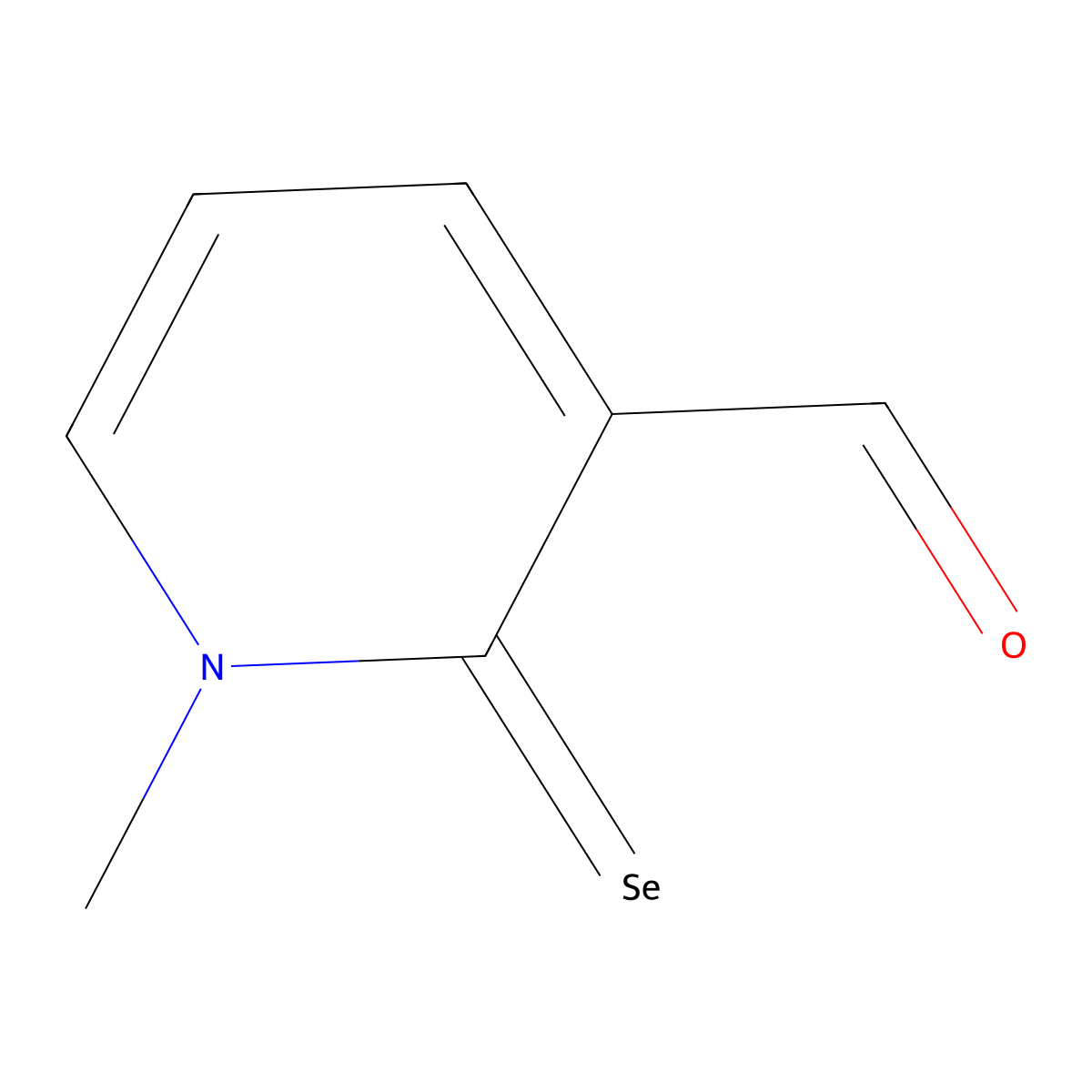 N-Methyl-3-formyl-2(1H)-pyridineselenone molecular structure, CAS 65823-94-1