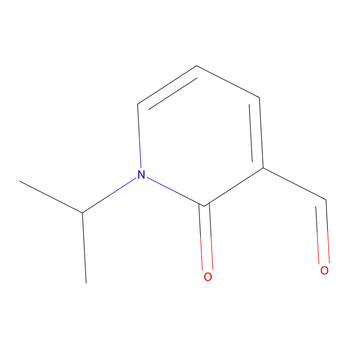 N-Isopropyl-3-formyl-2(1H)-pyridone molecular structure, CAS 65824-05-7