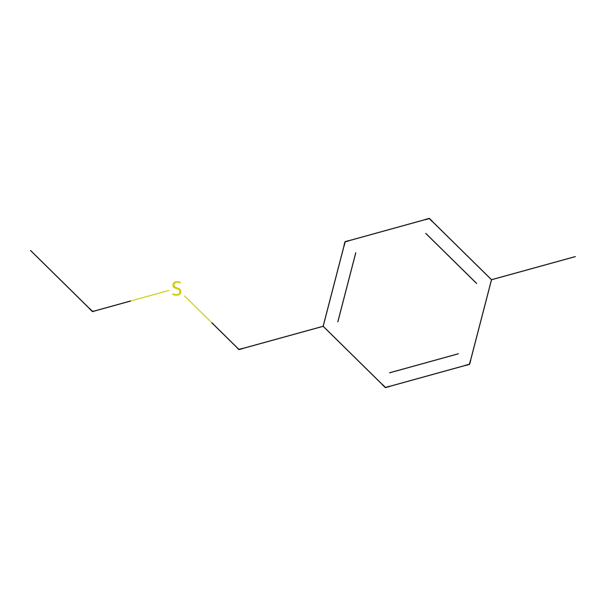 Ethyl 4-methylbenzyl sulfide molecular structure, CAS 65824-31-9