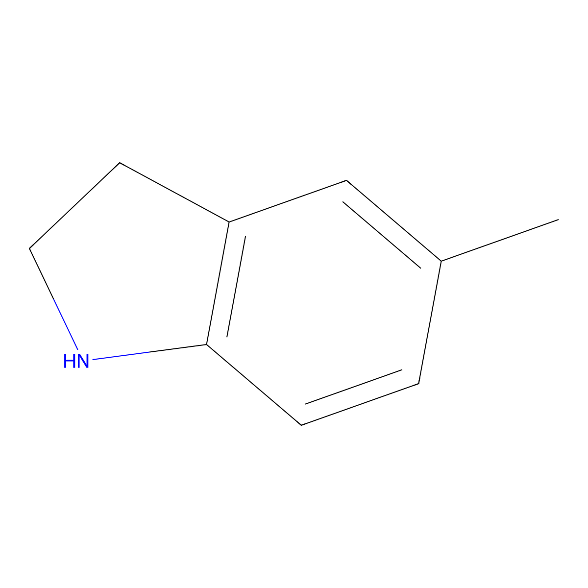 5-Methylindoline molecular structure, CAS 65826-95-1