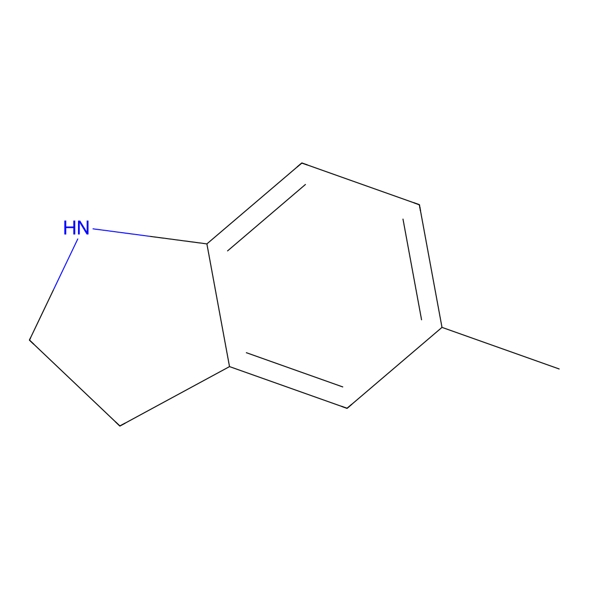 5-Methylindoline molecular structure, CAS 65826-95-1