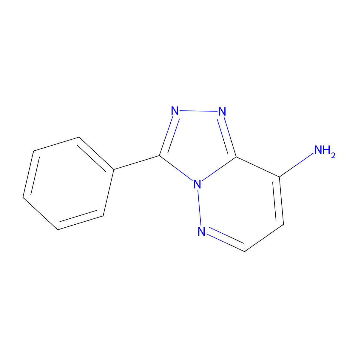 3-Phenyl-[1,2,4]triazolo[4,3-b]pyridazin-8-amine molecular structure, CAS 6583-40-0