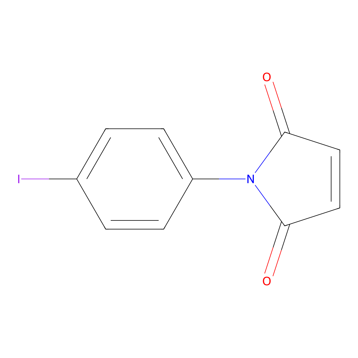 N-(4-Iodophenyl)maleimide molecular structure, CAS 65833-01-4