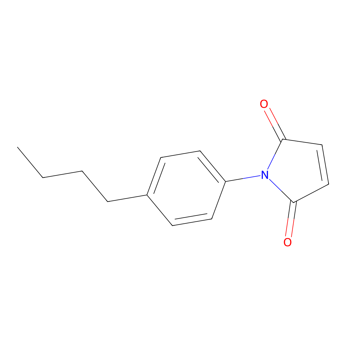 1-(4-Butyl-phenyl)-pyrrole-2,5-dione molecular structure, CAS 65833-02-5