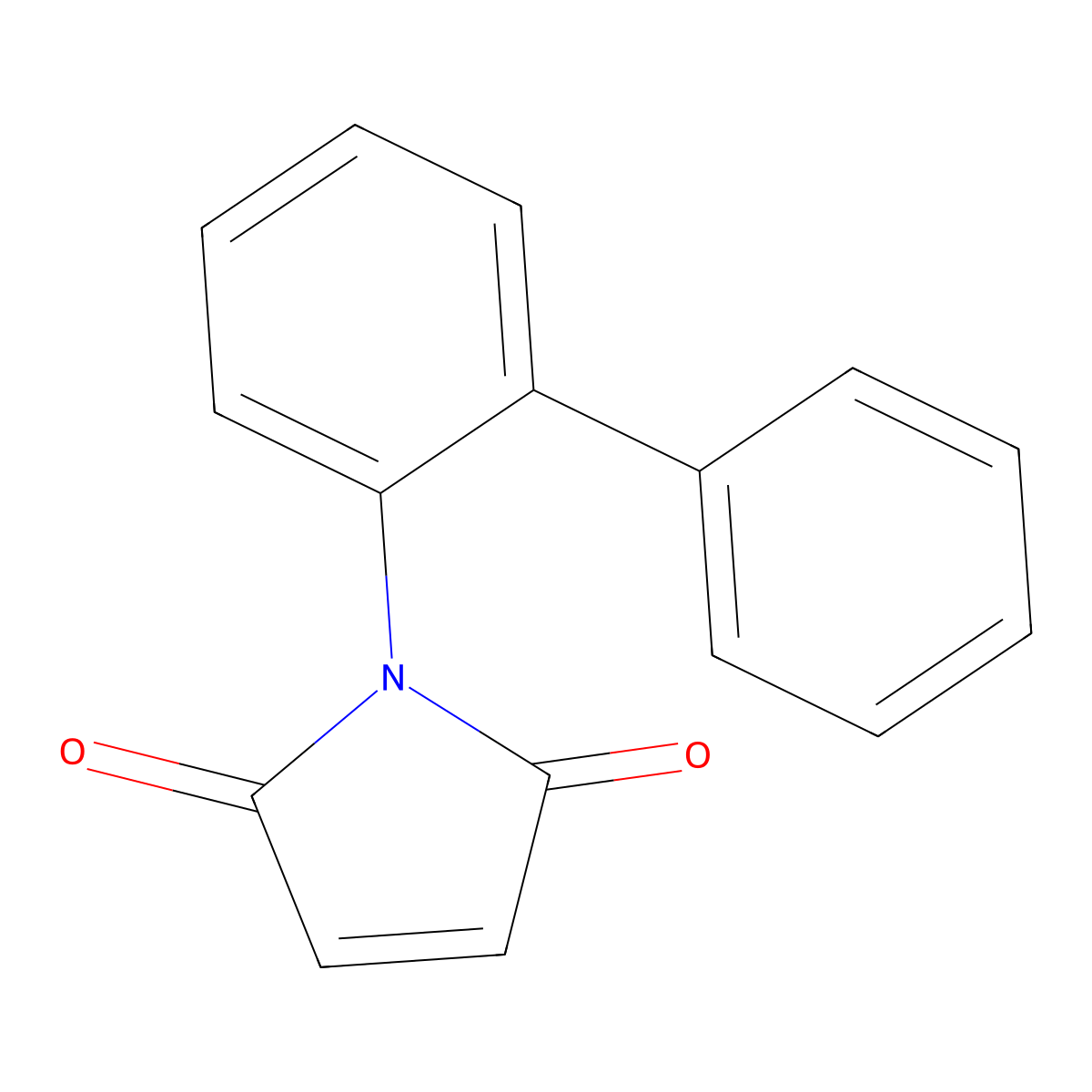 1-([1,1'-Biphenyl]-2-yl)-1H-pyrrole-2,5-dione molecular structure, CAS 65833-05-8