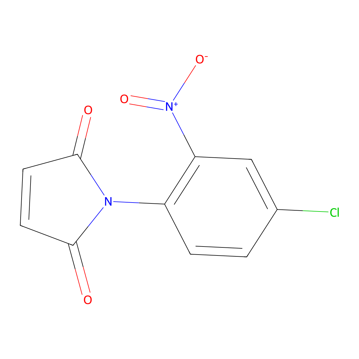 1-(4-chloro-2-nitrophenyl)-1H-pyrrole-2,5-dione molecular structure, CAS 65833-07-0