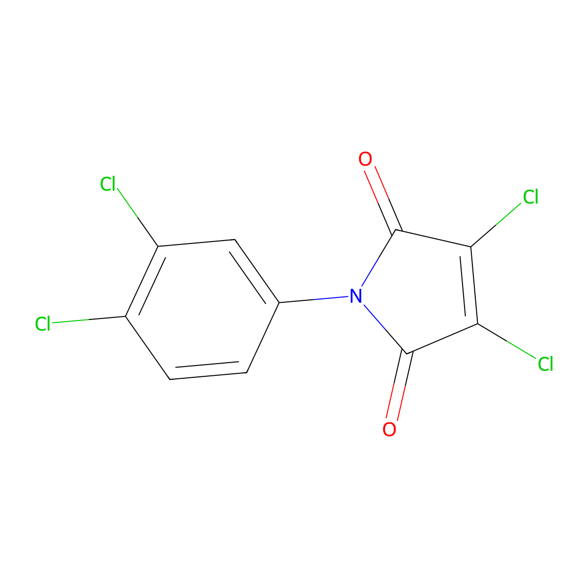 3,4-Dichloro-1-(3,4-dichlorophenyl)-1H-pyrrole-2,5-dione molecular structure, CAS 65833-22-9
