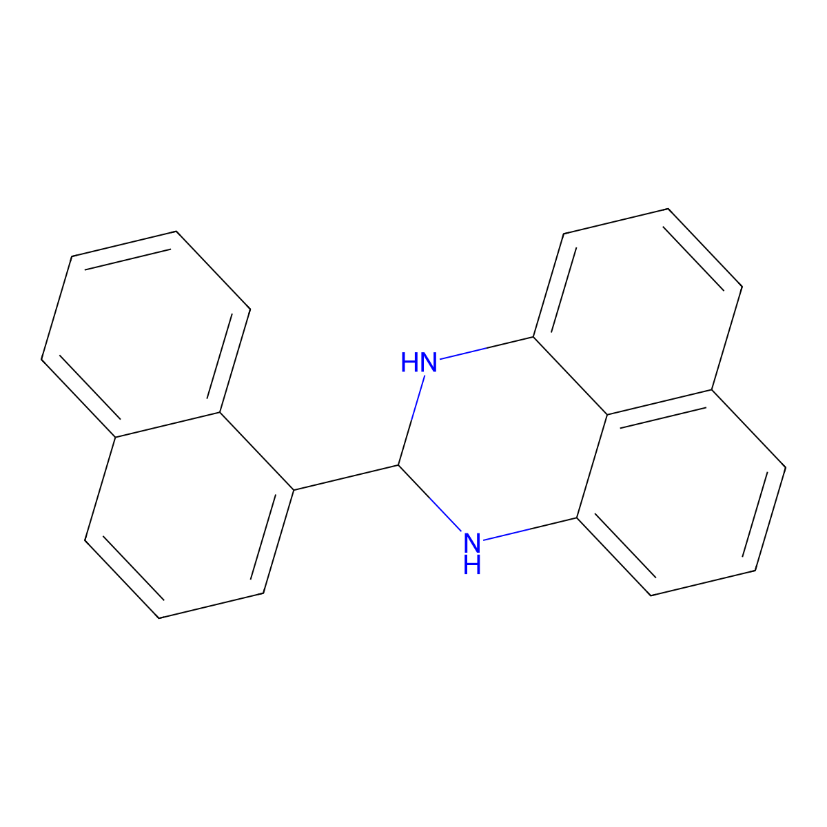 2-(Naphthalen-1-yl)-2,3-dihydro-1h-perimidine molecular structure, CAS 6584-38-9