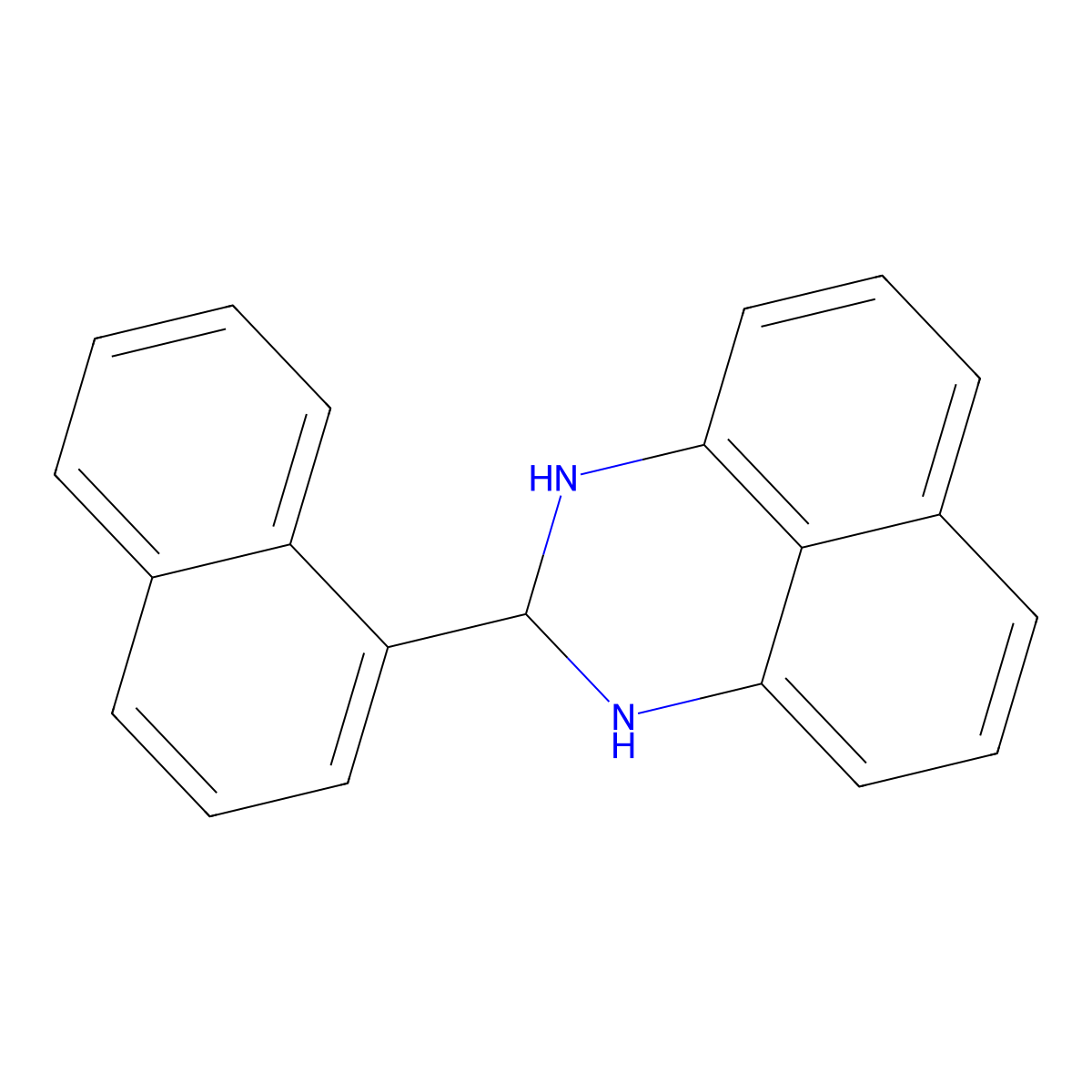 2-(Naphthalen-1-yl)-2,3-dihydro-1h-perimidine molecular structure, CAS 6584-38-9
