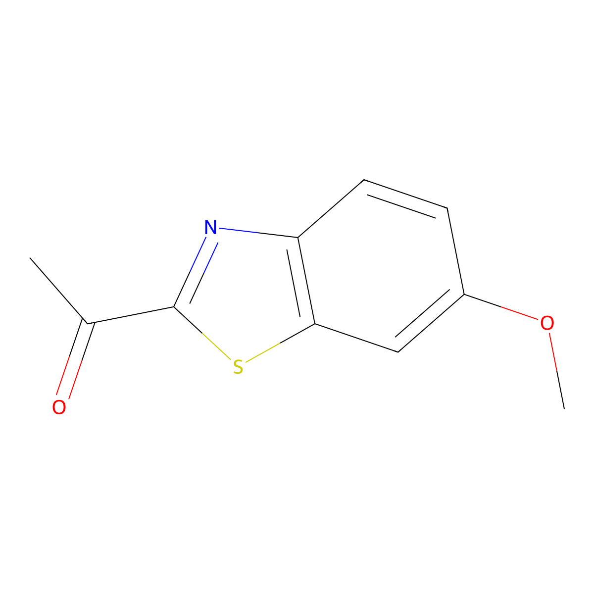 1-(6-Methoxybenzo[D]thiazol-2-YL)ethanone molecular structure, CAS 65840-58-6