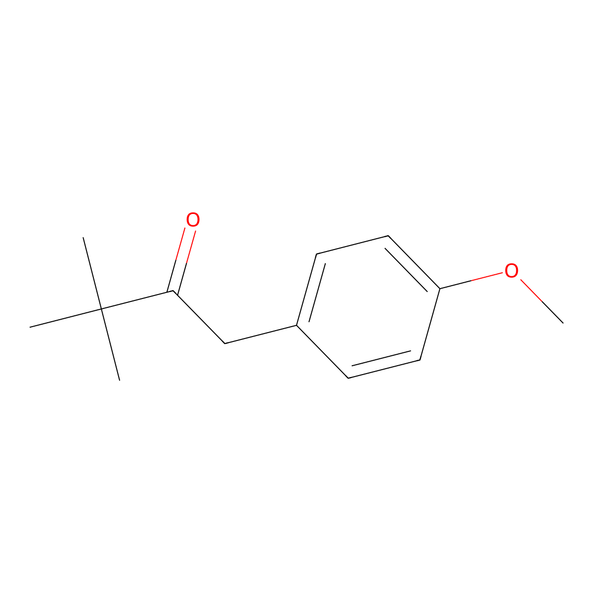 1-(4-Methoxyphenyl)-3,3-dimethylbutan-2-one molecular structure, CAS 65853-51-2