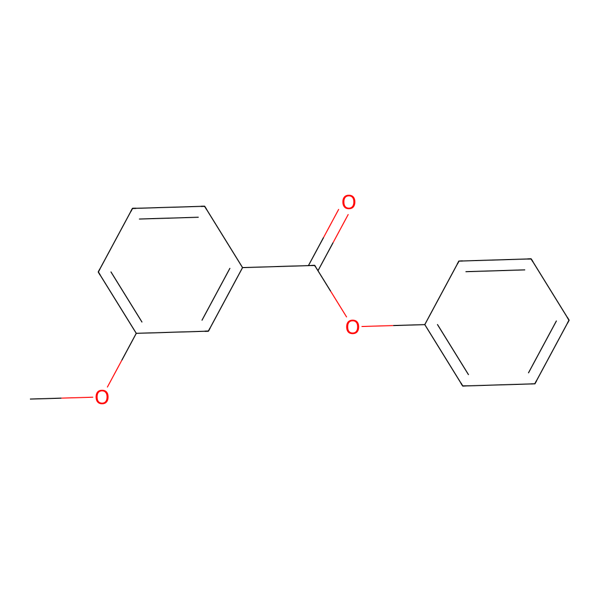 Phenyl 3-methoxybenzoate molecular structure, CAS 65853-67-0